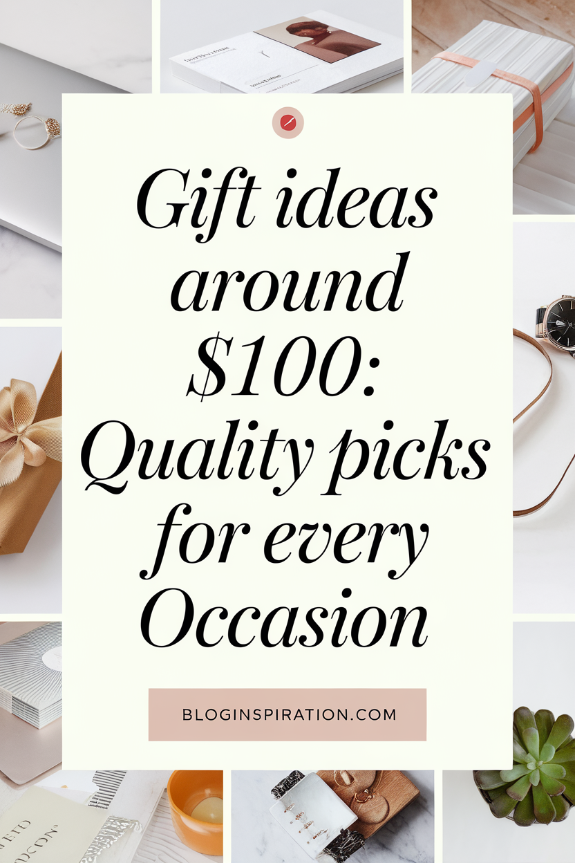 Gift Ideas Around $100