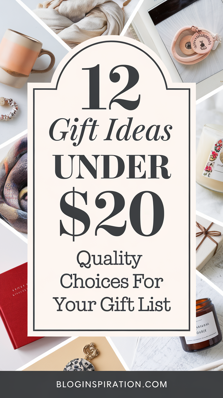 Gift Ideas Under $20