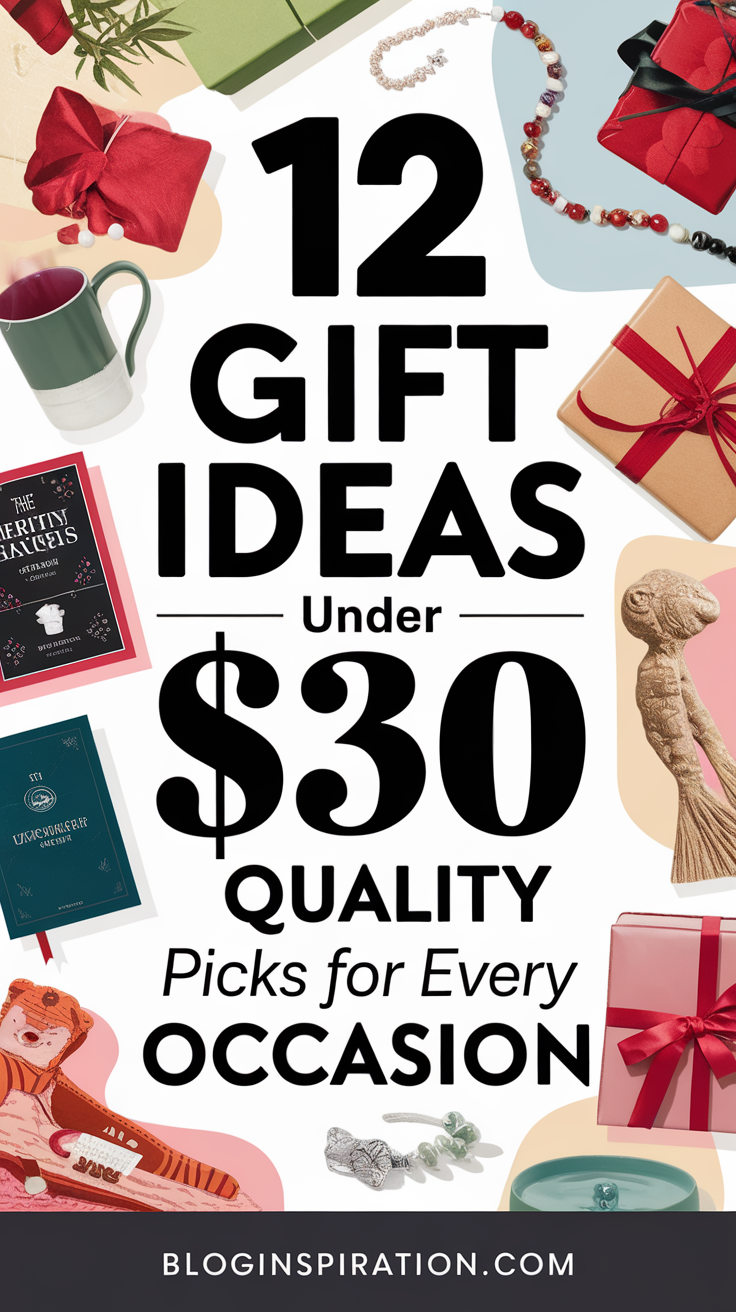 Gift Ideas Under $30