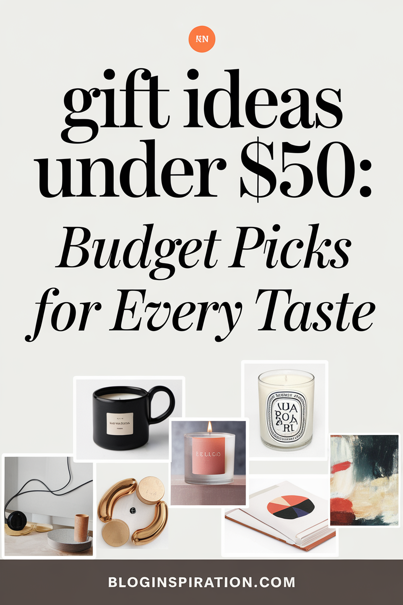 Gift Ideas Under $50