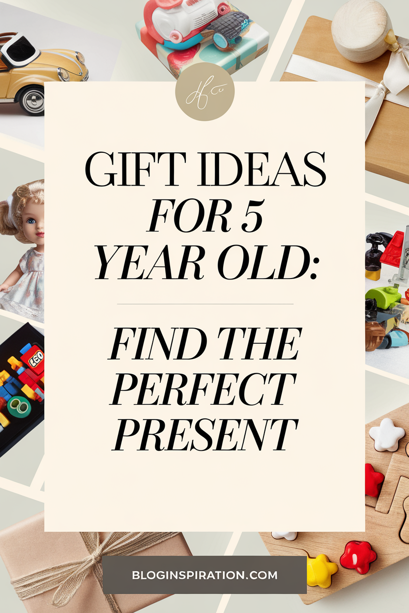 Gift Ideas for 5 Year Old