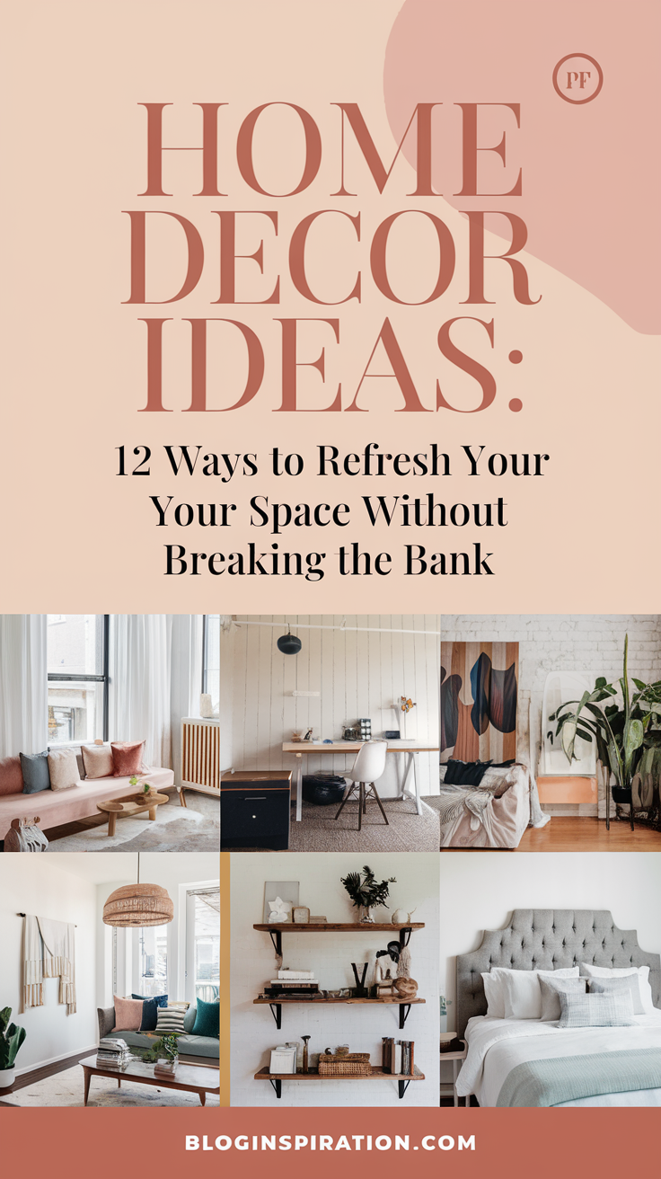Home Decor Ideas: 12 Ways to Refresh Your Space Without Breaking the Bank