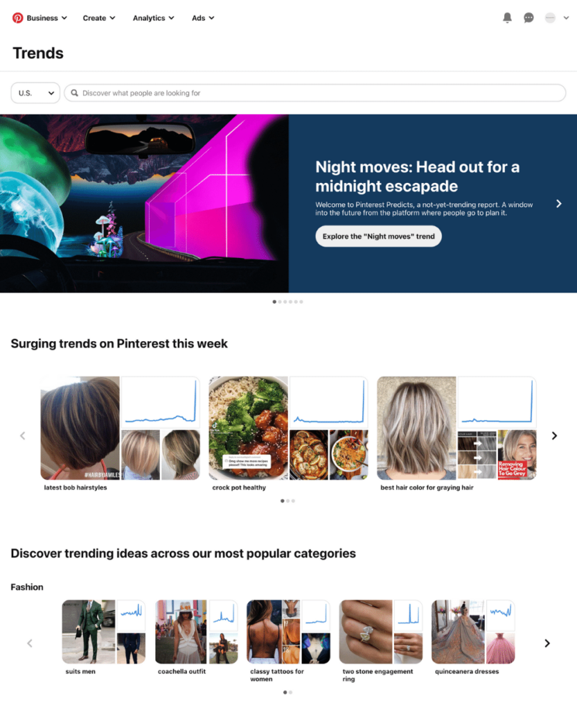 Pinterest trends for blog article ideas