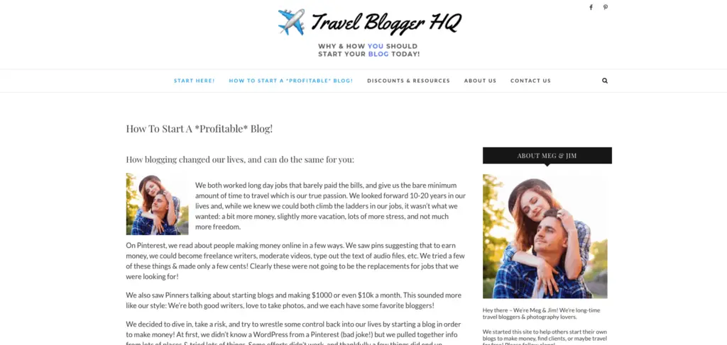 Popular Blog Niche Travel