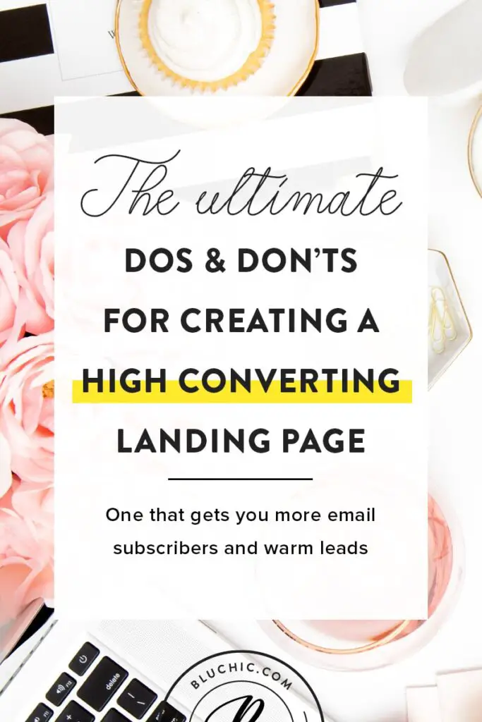 Create a high converting landing page